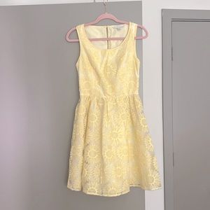 NWOT LC Lauren Conrad Yellow Dress, 6
